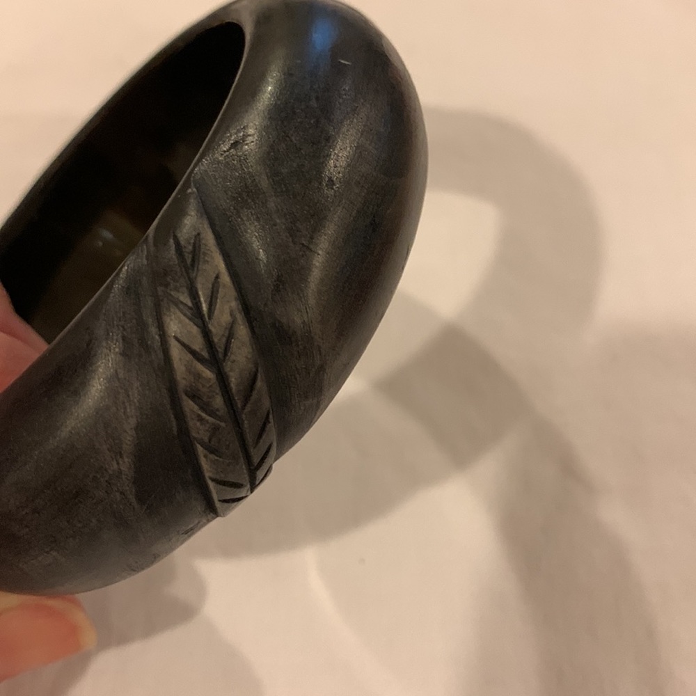 Hand Carved Wood Bracelet